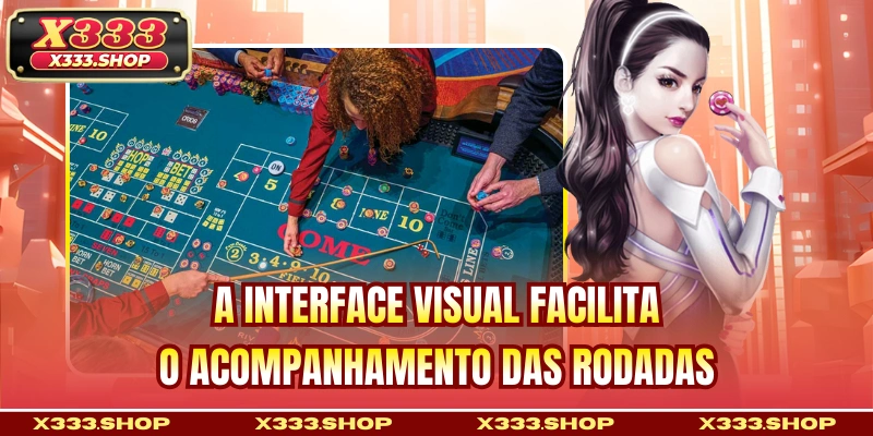 A interface visual facilita o acompanhamento das rodadas