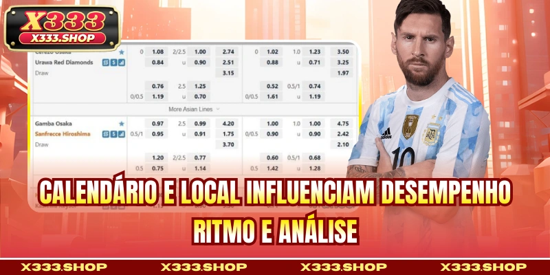 Calendário e local influenciam desempenho, ritmo e análise