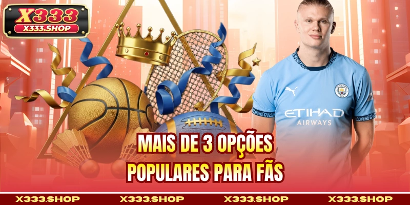 Mais de 3 opções populares para fãs