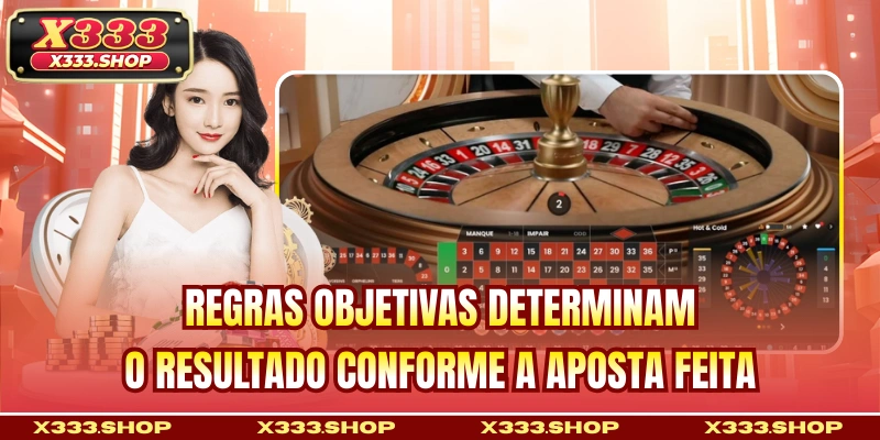 Regras objetivas determinam o resultado conforme a aposta feita